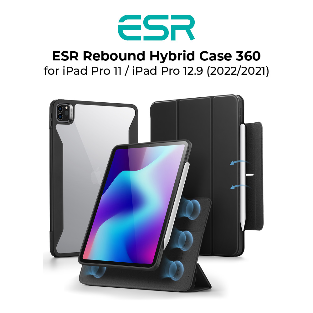 ESR Rebound Hybrid 360 Case for iPad Pro 11/12.9 (2022/2021)
