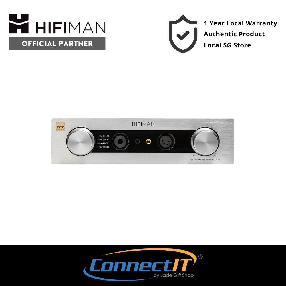 HIFIMAN EF400 Desktop Balanced Headphone DAC & Amplifier with Himalaya R2R DAC, 3.5/4.4/6.35mm Output for Home Audio (1 Year Local Warranty)