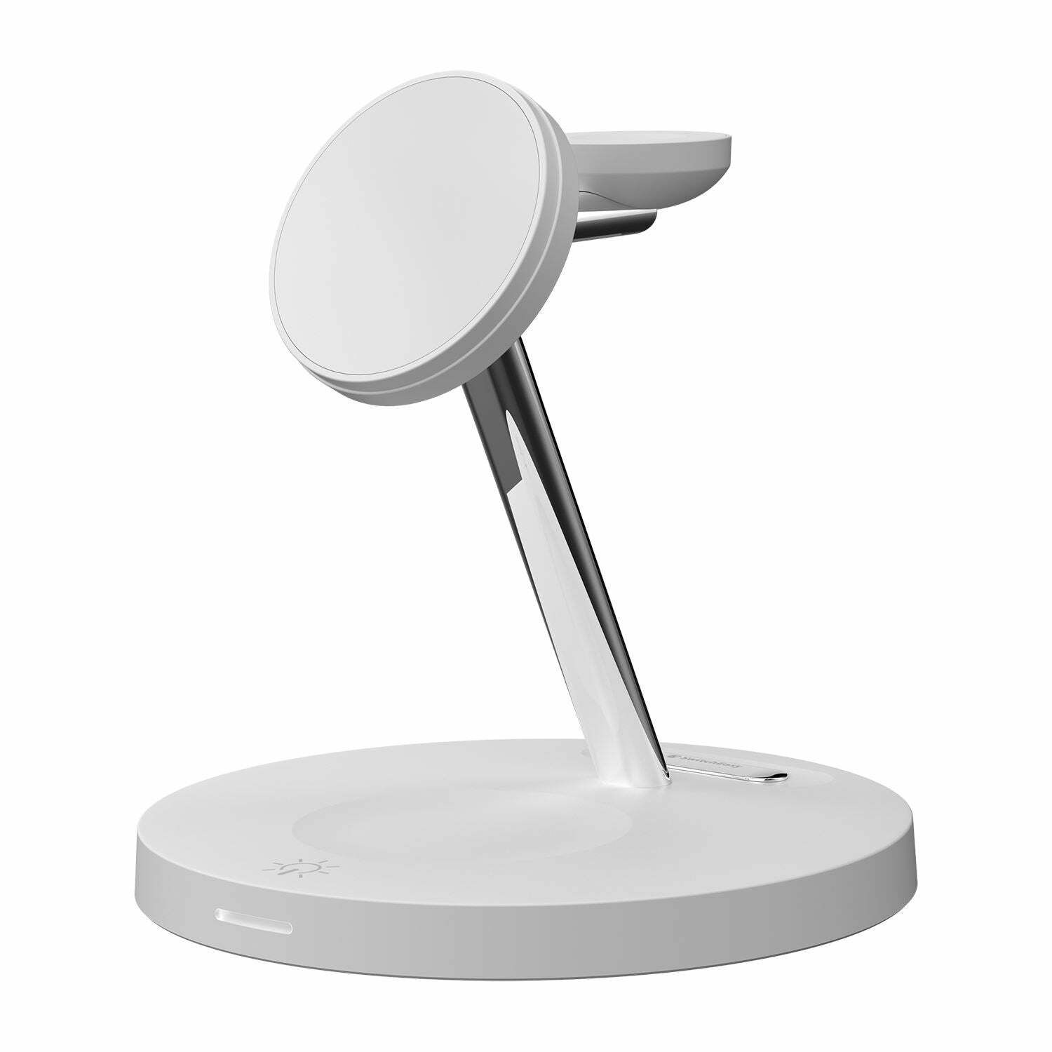 SwitchEasy MagPower 4-in-1 Wireless MagSafe 15W Fast Charging Station with LED Ambiance Backlight