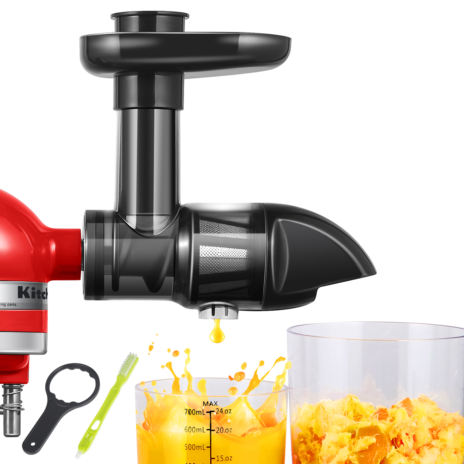 AMZCHEF Citrus Juicer Attachment Kitchenaid Stand mixer Accessories Spare Parts Juice Extractor For KA Stand Mixer