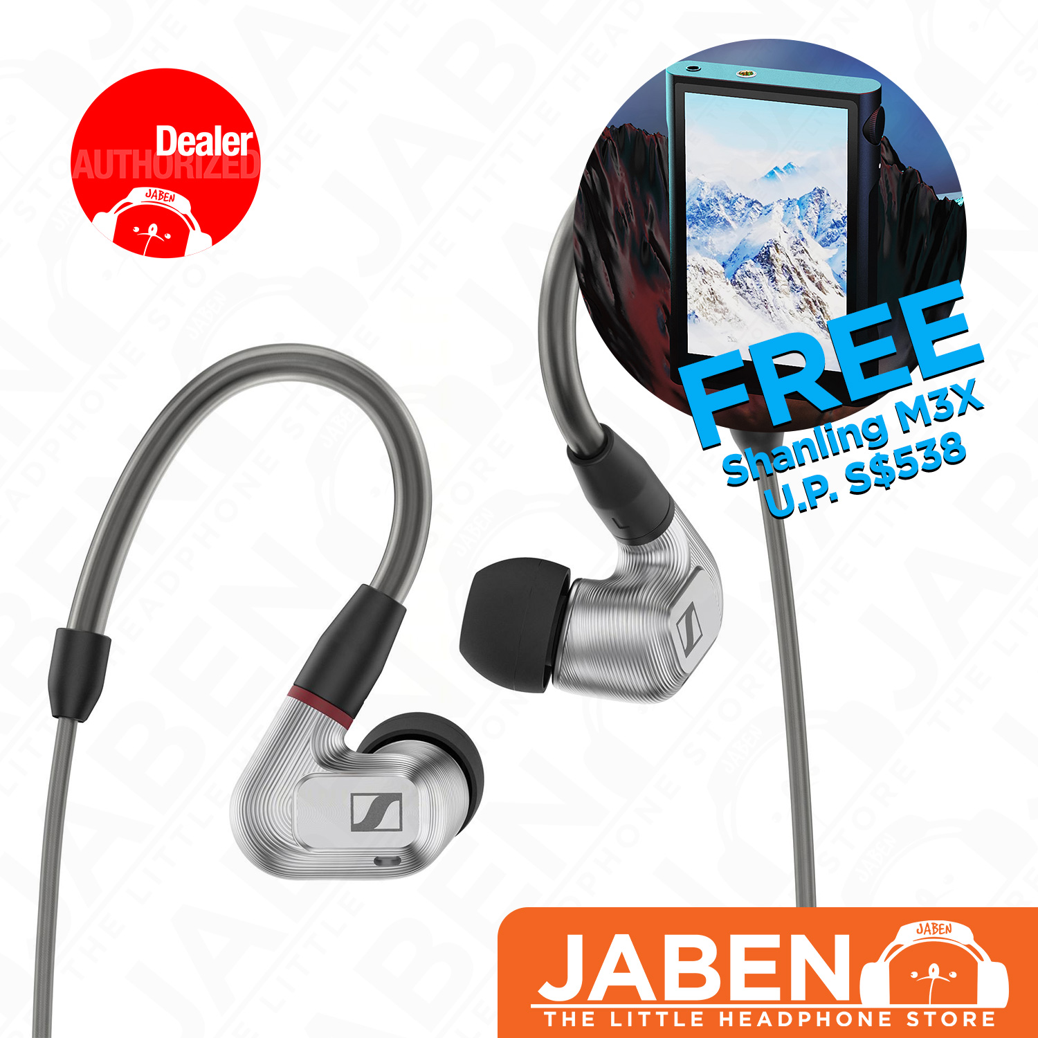 Sennheiser IE 900 IE900 Flagship In-ear Monitors with Free Shanling M3X Digital Audio Player