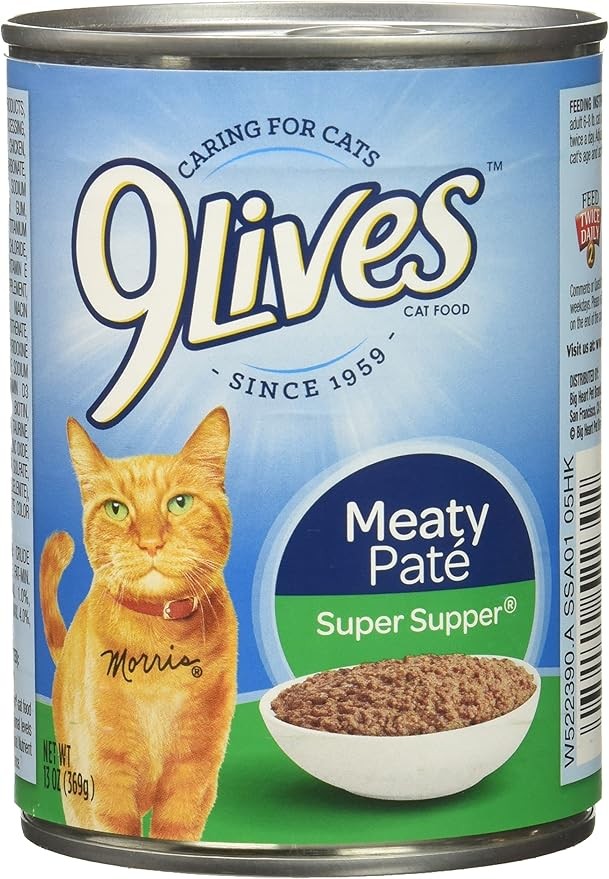9Lives Meaty Paté Super Supper Wet Cat Food, 13 Ounce (Pack of 12)